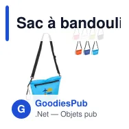 Sac à bandoulière personnalisable Ripstop résistant à l'eau avec logo - 33 x 23 cm - Miniature 1