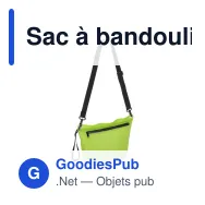 Sac à bandoulière personnalisable Ripstop résistant à l'eau avec logo - 33 x 23 cm - Miniature 2