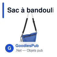 Sac à bandoulière personnalisable Ripstop résistant à l'eau avec logo - 33 x 23 cm - Miniature 7