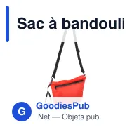 Sac à bandoulière personnalisable Ripstop résistant à l'eau avec logo - 33 x 23 cm - Miniature 8