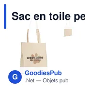 Sac en toile personnalisable coton OEKO-TEX® 280 g/m² 32x13x40 cm avec logo - Écru - Miniature 1
