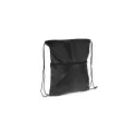 Variante Noir - Sac à cordon personnalisable en R-PET 210T avec poche zippée avec logo - Zip