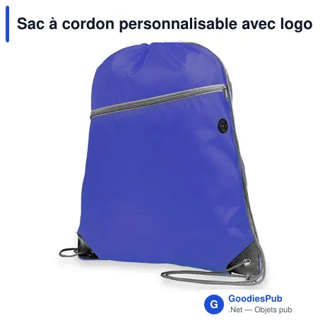 Sac à cordon personnalisable avec logo - Ashton