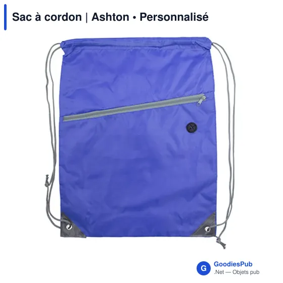 Sac à cordon personnalisable avec logo - Ashton - Image 2
