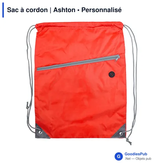 Sac à cordon personnalisable avec logo - Ashton - Image 11