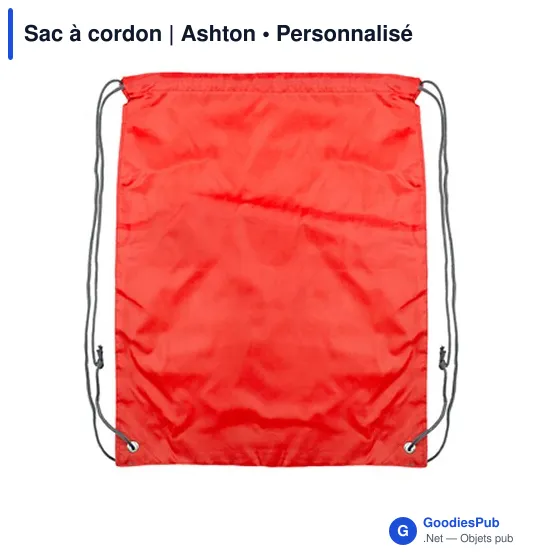 Sac à cordon personnalisable avec logo - Ashton - Image 12