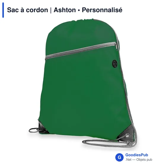Sac à cordon personnalisable avec logo - Ashton - Image 4