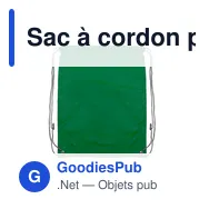 Sac à cordon personnalisable avec logo - Ashton - Miniature 6
