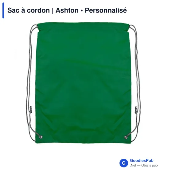 Sac à cordon personnalisable avec logo - Ashton - Image 6