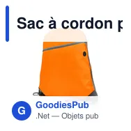 Sac à cordon personnalisable avec logo - Ashton - Miniature 7