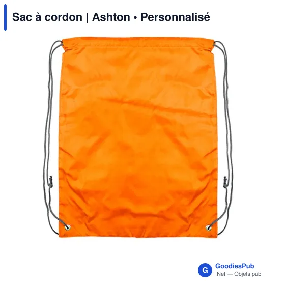 Sac à cordon personnalisable avec logo - Ashton - Image 9