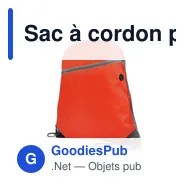 Sac à cordon personnalisable avec logo - Ashton - Miniature 10