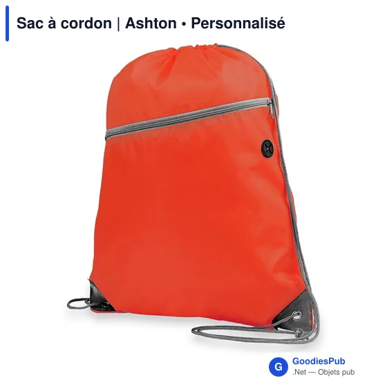 Sac à cordon personnalisable avec logo - Ashton - Image 10
