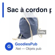 Sac à cordon personnalisable B'RIGHT avec logo | Jose - Miniature 11