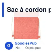 Sac à cordon personnalisable B'RIGHT avec logo | Jose - Miniature 5
