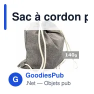 Sac à cordon personnalisable B'RIGHT avec logo | Jose - Miniature 6