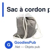 Sac à cordon personnalisable B'RIGHT avec logo | Jose - Miniature 8