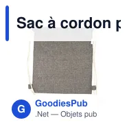 Sac à cordon personnalisable B'RIGHT avec logo | Jose - Miniature 10