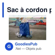 Sac à cordon personnalisable B'RIGHT RPET avec logo - Miniature 12