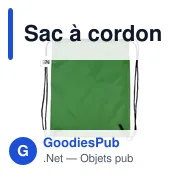 Sac à cordon personnalisable B'RIGHT RPET avec logo - Miniature 5