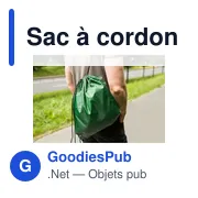 Sac à cordon personnalisable B'RIGHT RPET avec logo - Miniature 6