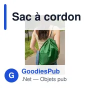 Sac à cordon personnalisable B'RIGHT RPET avec logo - Miniature 8