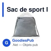 Sac à cordon personnalisable B'RIGHT avec logo | Sarolyn - Miniature 3
