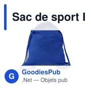 Sac à cordon personnalisable B'RIGHT avec logo | Sarolyn - Miniature 4