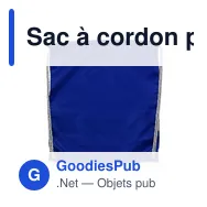 Sac à cordon personnalisable en polyester - Logo bien visible - Miniature 11