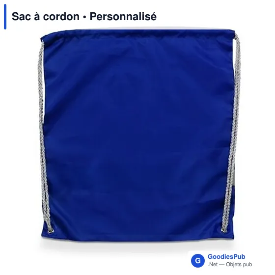 Sac à cordon personnalisable en polyester - Logo bien visible - Image 11
