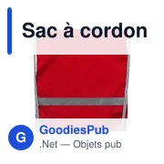 Sac à cordon personnalisable en polyester - Logo bien visible - Miniature 4