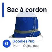 Sac à cordon personnalisable en polyester - Logo bien visible - Miniature 6
