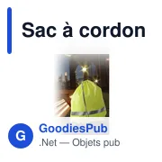 Sac à cordon personnalisable en polyester - Logo bien visible - Miniature 8