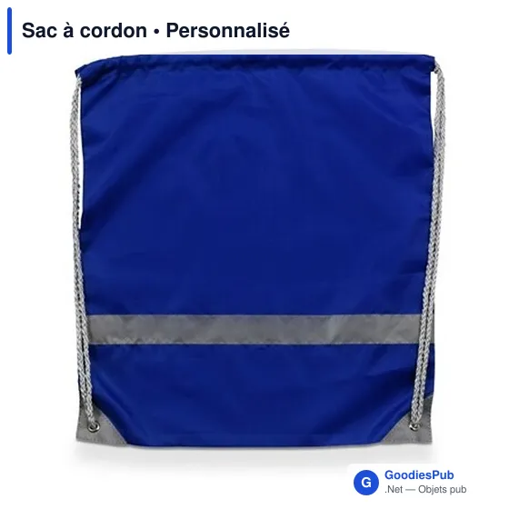Sac à cordon personnalisable en polyester - Logo bien visible - Image 9