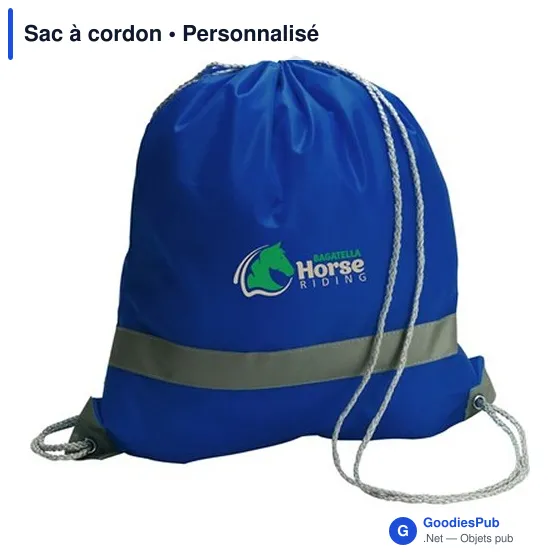 Sac à cordon personnalisable en polyester - Logo bien visible - Image 10