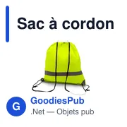 Sac à cordon personnalisable avec logo - Clay - Miniature 1