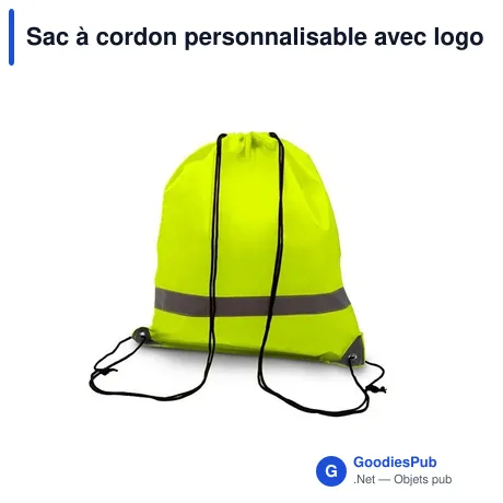 Sac à cordon personnalisable avec logo - Clay