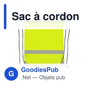 Sac à cordon personnalisable avec logo - Clay - Miniature 2
