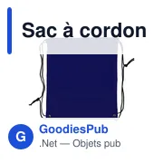 Sac à cordon personnalisable avec logo - Clay - Miniature 7