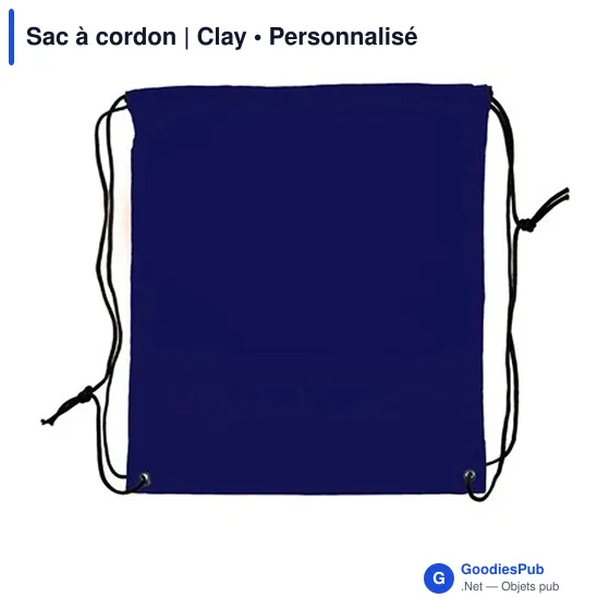 Sac à cordon personnalisable avec logo - Clay - Image 7