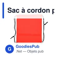 Sac à cordon personnalisable avec logo - Clay - Miniature 10