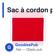 Sac à cordon personnalisable en coton avec logo - Gerald - Miniature 4