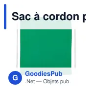 Sac à cordon personnalisable en coton avec logo - Gerald - Miniature 8