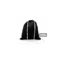 Variante noir - Sac à cordon personnalisable en coton avec logo - Gerald