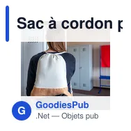 Sac à cordon personnalisable en coton avec logo - Rontay - Miniature 2