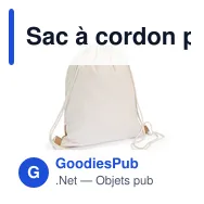 Sac à cordon personnalisable en coton avec logo - Rontay - Miniature 4