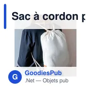 Sac à cordon personnalisable en coton avec logo - Rontay - Miniature 7
