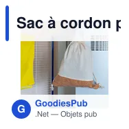 Sac à cordon personnalisable en coton avec logo - Rontay - Miniature 8