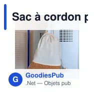 Sac à cordon personnalisable en coton avec logo - Rontay - Miniature 9