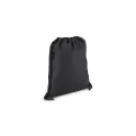 Variante Noir - Sac à cordon personnalisable en R-PET 600D enduit PU avec logo - 33 x 42 cm